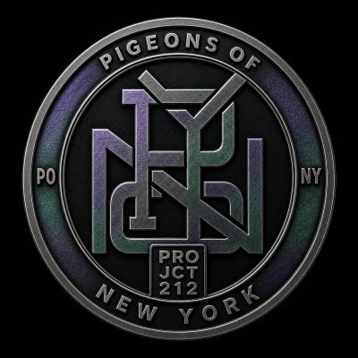 Black metal Pigeons of New York PROJCT212 reward coin